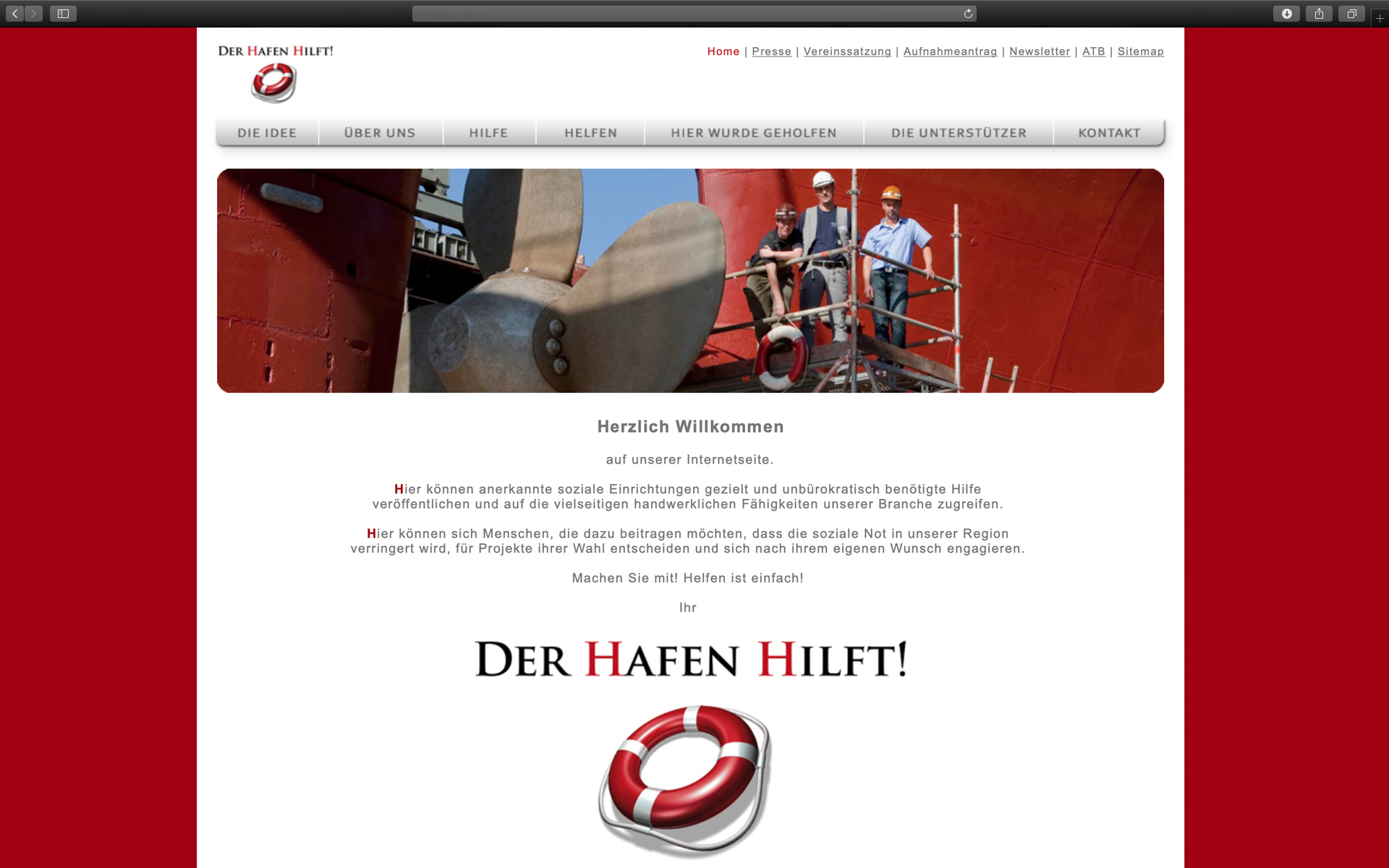 DER HAFEN HILFT! | Web App