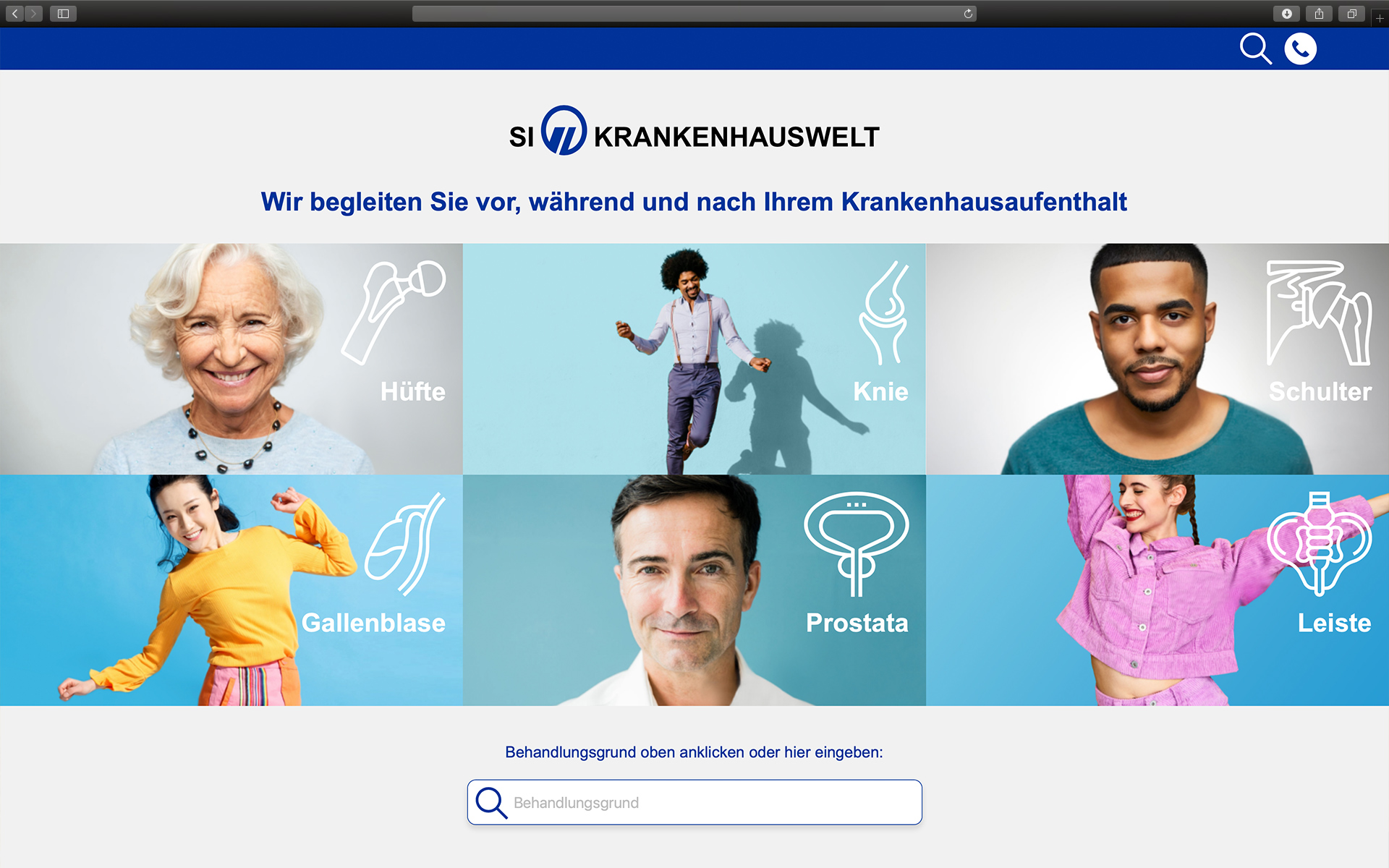 Signal Iduna Krankenhauswelt | Web App