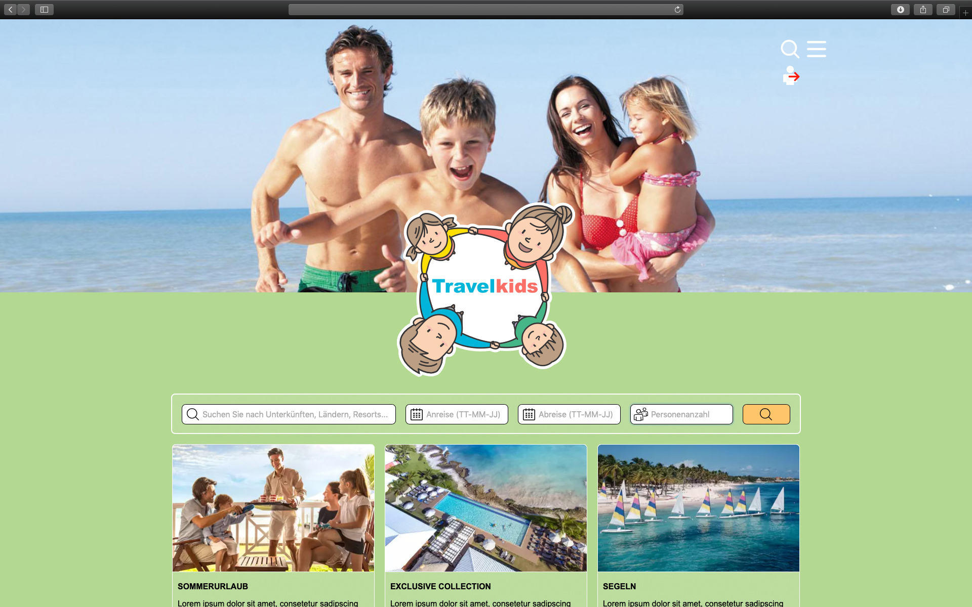 Travelkids | Web App
